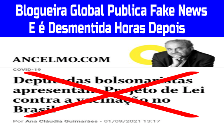 Blogueira Global Publica Fake News