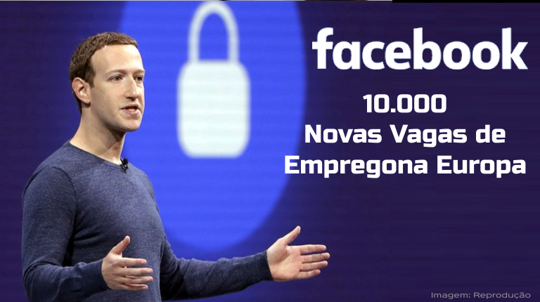 O Facebook anuncia 10.000 vagas de empregos