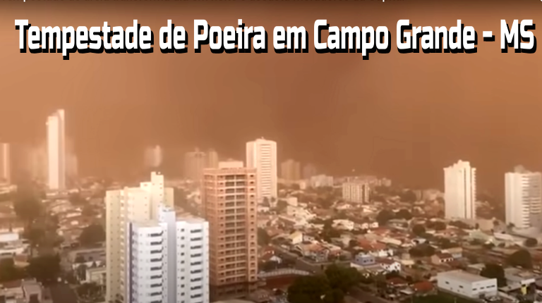 Tempestade de Poeira em Campo Grande