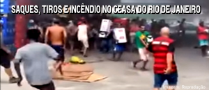 Saques, Tiros e Incêndio no Ceasa do Rio de Janeiro